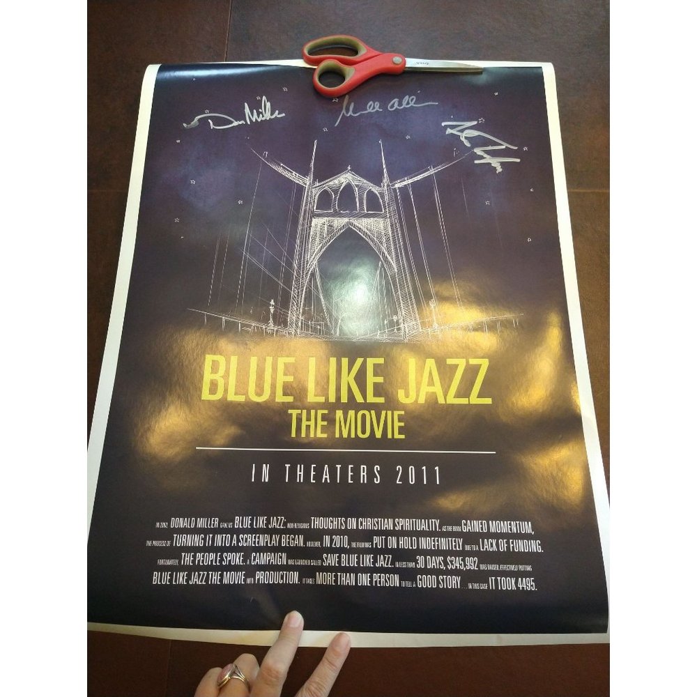 Blue Like Jazz The Movie Signed Poster